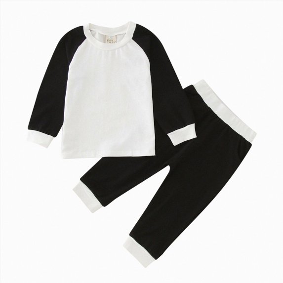 Splozh Baby Girl Sweat Set Toddler Girls Boys Fall Long Sleeve Tops Pants 2PCS Outfits Clothes Set for Babys Clothes Lounge Set,P,4-5 Years