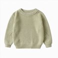 thumbnail image 1 of Splozh Baby Girl Sweater 12 18 24 Months 3T 4T 5T 6T Toddler Baby Girl Boy Knit Sweater Blouse Pullover Sweatshirt Warm Crewneck Tops Fall Winter Clothes,Green,12-18 Months, 1 of 3