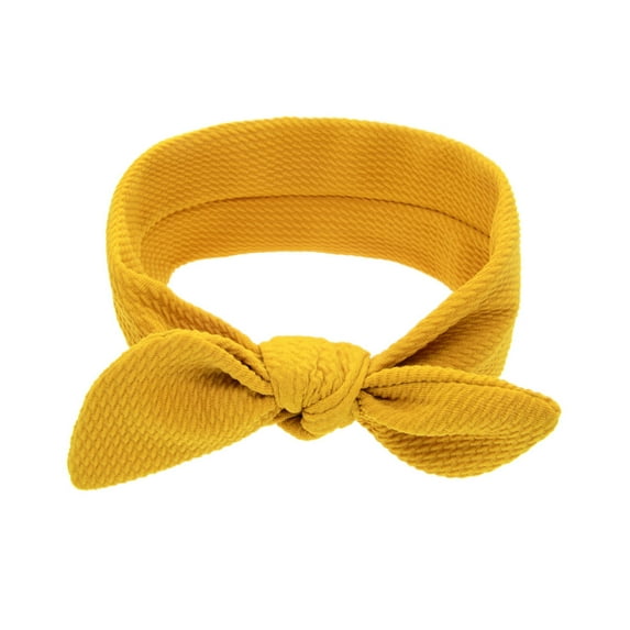 Splozh Baby Girls Headbands Toddler Kid Baby Girls Bow Headband Headwear Accessories Yellow,0-3 Years