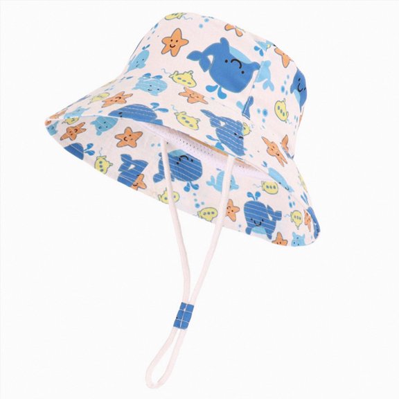 Splozh Baby Hats 1T 2T 3T 4T 5T 6T 7T Summer Adjustable Cute Wide Brim Sun Protection Bucket Hat Infant Bucket Hat Baby Beach Hat,Purple,1-2 Years