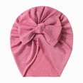 thumbnail image 1 of Splozh Baby Hats for Boys Stretchy Soft Knot Headbands with Hair Bows Head Hair Accessories for Newborn Baby Girls Infant,Watermelon Red,0-2 Years, 1 of 4
