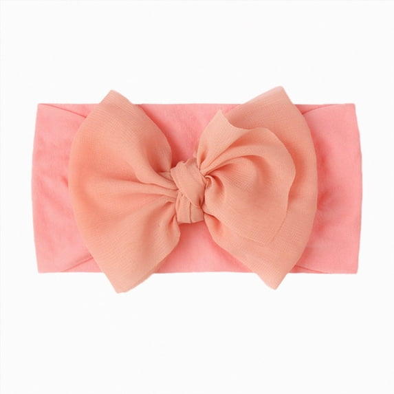Splozh Baby Headband Bows Cute Bows 1PC Infant Baby Girls Solid Bow Headband Stretch Hairband Headwear,Pink,One Size
