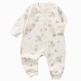 thumbnail image 1 of Splozh Baby Pjs 3 6 9 12 18 Months Baby Pure Cotton Long Sleeved Newborn Toddler Clothes Baby Romper Pajamas Clothes,Beige,6-9 Months, 1 of 7