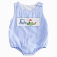thumbnail image 1 of Splozh Baby Rompers Unisex Toddler Baby Boy Outfit Sleeveless Romper Jumpsuit Shorts Summer Clothes 0 3 6 9 12 18 24 Months Toddler Boy Romper,Blue,0-3 Months, 1 of 6