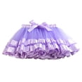 thumbnail image 1 of Splozh Ballet Skirt Tutu Baby Baby Girl's Tutu Tulle Skirt with 3 Layers Tutu Skirt for Kids Brithday Outfit 0-18 Months,Light Purple, 1 of 3