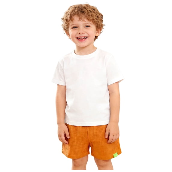 Splozh Basketball Shorts Boys Toddler Shorts Summer Solid Color Soccer Basketball Sports Casual Shorts Orange,7-8 Years