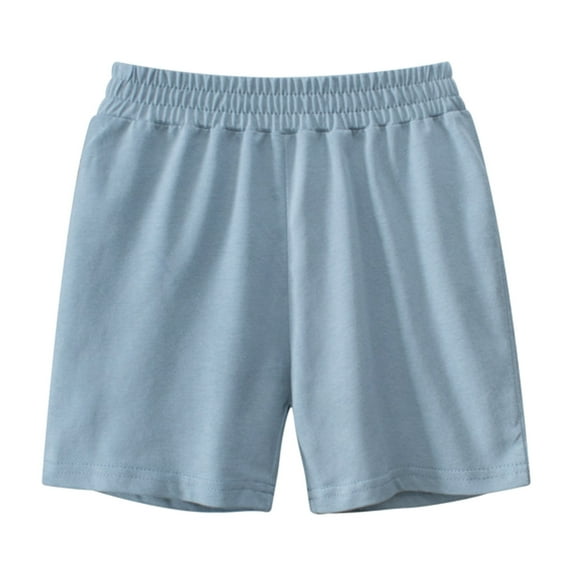 Splozh Basketball Shorts for Boys Summer Toddler Boys Solid Color Shorts Casual Running Shorts Fashion for Kids Light Blue,3-4 Years