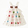 thumbnail image 1 of Splozh Birthday Dress for Girls Fashion Toddler Baby Girls Christmas Cute Pom Pom Tree Tutu Dress,White,1-2 Years, 1 of 9