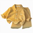 thumbnail image 1 of Splozh Birthday Pajamas 1-10 Years Toddler Baby Girl Pajama Set Long Sleeve Sleepwear 2 Piece Set Kid Cotton Loungewear,Orange,6-12 Months, 1 of 5