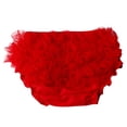 thumbnail image 1 of Splozh Bloomers for Baby Girls Baby Underwear Cute Cotton Baby Girls Bloomers Ruffled Briefs for Toddler Girls Red,0-6 Months, 1 of 6