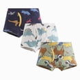 thumbnail image 1 of Splozh Boxer Briefs 2T-8T Kids Underwear Boy Baby Cartoon Dinosaur Little Boy Cotton Boxer Pants 3 Pack,D,3-4 Years, 1 of 3