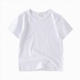 thumbnail image 1 of Splozh Boy Tee Shirts Toddler Boy Short Sleeve Shirts 1T 2T 3T 4T 5T 6T 7T Cotton T-Shirts Round Neck Tee Tops,White,4-5 Years, 1 of 9