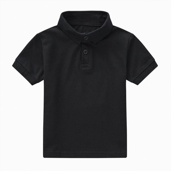 Splozh Boy Tee Shirts Toddler Boys Short Sleeve Shirt 1T 2T 3T 4T 5T 6T Casual Cotton Shirts Basic Tee Tops,Black,18-24 Months