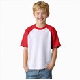 thumbnail image 1 of Splozh Boys Clothes 2-12 Years Plain Solid Color Casual Cotton Cute Summer Short Sleeve Tops Toddler Boy Shirts Kids T Shirts for Boys Red,3-4 Years, 1 of 8
