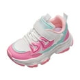 thumbnail image 1 of Splozh Boys Girls Shoes Boys Girls Sneakers Athletic Fitness Tennis Walking School Shoes,Pink 3, 1 of 6