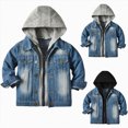 thumbnail image 1 of Splozh Boys Jackets 1T 2T 3T 4T 5T 6T 7T Baby Boys Girls Denim Jacket Kids Toddler Button Down Jeans Jacket Coat Outerwear,5-6 Years,5-6 Years, 1 of 9