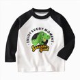 thumbnail image 1 of Splozh Boys Long Sleeve Shirt Toddler Baby Boys Crewneck Cotton Long Sleeve T-Shirt Baby Cute Cartoon Print Tees Shirts,Green,12-18 Months, 1 of 4