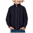 thumbnail image 1 of Splozh Boys Sweater Quarter Zip up Knit Neck Warm Pullver Kids Knitwear,Navy 11-12 Years, 1 of 6