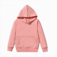 thumbnail image 1 of Splozh Boys Sweaters and Hoodies Kids Child Toddler Baby Boys Girls Solid Long Sleeve Hooded Sweatshirt Pullover Tops Blouse Outfits Clothes,Pink,3-4 Years, 1 of 4