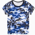 thumbnail image 1 of Splozh Boys Tshirts 1-14 Years Summer Crewneck Cotton Graphic Tees Casual Short Sleeve Tees Boys Tshirts Teen Boy T Shirts,Blue,13-14 Years, 1 of 3