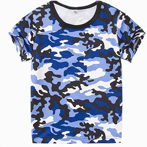 Splozh Boys Tshirts 1-14 Years Summer Crewneck Cotton Graphic Tees Casual Short Sleeve Tees Boys Tshirts Teen Boy T Shirts,Blue,13-14 Years