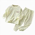thumbnail image 1 of Splozh Boys Two Piece Pajama Sets Baby Boys Long Sleeve Top and Pants Snug Fit Cotton 2 Piece Pajama Set Casual Set,Yellow,12-18 Months, 1 of 5