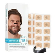 Splozh Breathing Nasal Strip Kit (15 Count ) Oxygen Intake Reduce Snoring Improve Sleep Quality Sweat Skin Nasal Strips