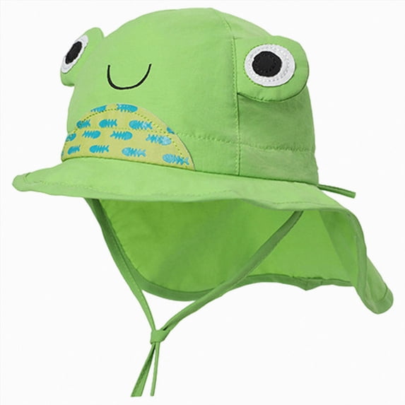 Splozh Bucket Hat Kids UPF 50+ Baby Sun Hat Baby Bucket Hat Summer Sun Protection Infant Sun Hat Toddler Beach Hat for Kid,Green,2-4 Years