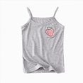 thumbnail image 1 of Splozh Cute Tops for Teens 2-12 Years Solid Color Summer Athletic Dance Undershirts Tank Tops Cute Tops for Teens Tween Tank Tops,Grey,5-6 Years, 1 of 4