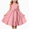 thumbnail image 1 of Splozh Dresses for Baby Girls Princess Dress Girls Sleeveless Dress Dance Party Princess Dresses Clothes Flower Girl Dress,Pink,7-8 Years, 1 of 9
