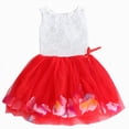 thumbnail image 1 of Splozh Dresses for Baby Girls Princess Dress Toddler Infant Bowknot Tutu Dress Tulle Dresses Baby Girls Flower Gown Outfits,Red,2-3 Years, 1 of 5