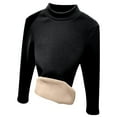 thumbnail image 1 of Splozh Dressy Tops for Women Long Sleeve Shirts for Women Crewneck Solid Undershirt Pullover Casual Lightweight Warm Blouse Tops Black,M, 1 of 7