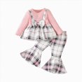 thumbnail image 1 of Splozh Fall Baby Girl Clothes Girl Pant Set Long Sleeve Pullover and Soft Pants Toddler Infant Warm Clothes Sets Cute Outfits for Fall,Pink,3-9 Months, 1 of 6