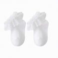 thumbnail image 1 of Splozh Frilly Socks for Girls Baby Girls Socks Toddler Ruffle Socks Girls Frilly Lace Dress Socks Cotton Crew Socks 1-3 Years,White, 1 of 5