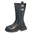 thumbnail image 1 of Splozh Girl's Lined Knee High Winter Riding Boots(Toddler/Little Kid/Big Kid),Black 12, 1 of 6