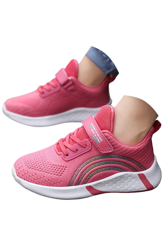 Girls Athletic Shoes Girls Boys Shoes Mesh Sports Shoes Girls Running Shoes Tennis Shoes Childrens Shoes Watermelon Red,US 4