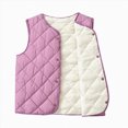 thumbnail image 1 of Splozh Girls Boys Fleece Vest Casual Fashion Fall Winter Clothes Warm Cute Soft Lightweight Jacket Outerwear Coat,Purple,3-4 Years, 1 of 4