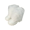 thumbnail image 1 of Splozh Girls Casual Dress Boots Boots for Kids Toddler Boys Girls Outdoor Shoes Non Slip Booties Fall/Winter Boots White,US 11, 1 of 9