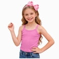 thumbnail image 1 of Splozh Girls Cotton Tank Tops 1-13 Years Solid Color Summer Athletic Dance Undershirts Cami Tops Cotton Cami Girls Cami Tank Tops,Hot Pink,8-9 Years, 1 of 7