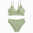 thumbnail image 1 of Splozh Girls Cute 2 Piece Bikini Sets Fashion Summer Swimwear for 8-16 Years, Teen Girls Bathing Suits for Beach Holiday Swimming Green,10-12 Years, 1 of 5