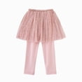 thumbnail image 1 of Splozh Girls Dance Leggings Winter Girls Pants Padded Warm Girls Bottoming Sweet Pretty Pants Toddler Pants Leggings Pantyhose,Pink,5-6 Years, 1 of 9