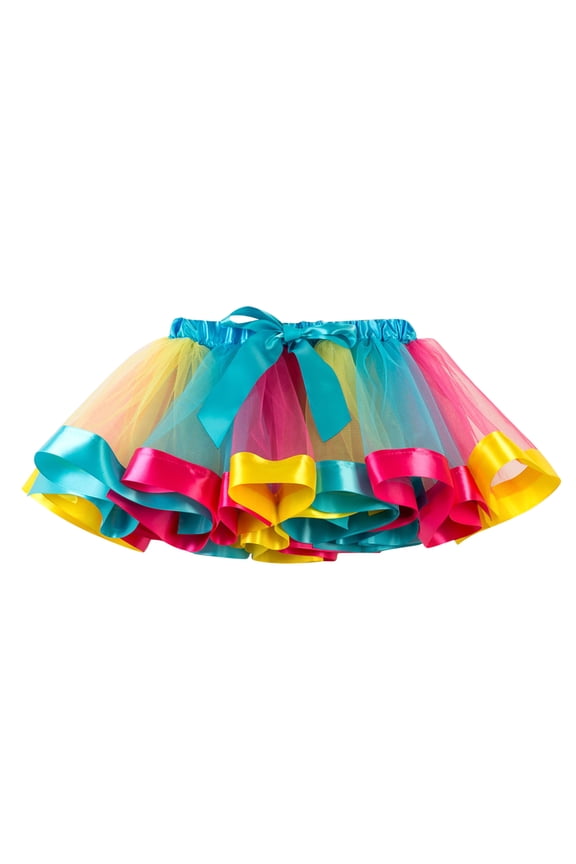 Girls High Waist Tulle Skirts Tutu for Toddler Girls Tulle Ballet Dance Skirt Princess Baby Kids Dress up Birthday Party Layers Sky Blue,2-4 Years