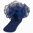 thumbnail image 1 of Splozh Girls Lace Socks Toddler Girls Double Lace Ruffle Rainbow Socks Turn Cuff Big Ruffle Dress Lace Socks,Blue,1-3 Years, 1 of 9