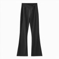 thumbnail image 1 of Splozh Girls' Leggings Fashion Cute Girl's Leggings High Waisted Flare Pants Yoga Bootcut Pants Solid Color Full Length Bell Bottoms,Black,4-5 Years, 1 of 5