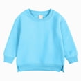 thumbnail image 1 of Splozh Girls Long Sleeve Shirt 1T 2T 3T 4T 5T 6T 7T Toddler Kids Cotton Long Sleeve T Shirts Crewneck Basic Long Sleeve Tee Shirts,Blue,6-9 Months, 1 of 8