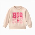 thumbnail image 1 of Splozh Girls Shirts 6 12 18 24 Months 2T 3T Infant and Toddler Unisex Letter Print Long Sleeved Pullover Sweatshirt,Beige,18-24 Months, 1 of 8