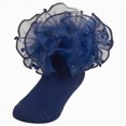 thumbnail image 1 of Splozh Girls Socks with Ruffles Girls Ruffle Socks Toddler Lace Frilly Dress Tutu Socks Big Fluffy Ruffles, Soft Cotton Stretch,Blue,6-8 Years, 1 of 9