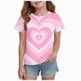 thumbnail image 1 of Splozh Girls T Shirts Short Sleeve 1-13 Years Kids Summer Tops Soft Casual Crewneck Basic Tees,Light Pink,10-11 Years, 1 of 5