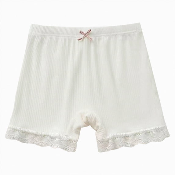 Splozh Girls' Underwear 18 24 Months 3T 4T 5T 6T Toddler Children Shorts Summer Girls Leggings Underwear Fashion for Girls,White,5-6 Years