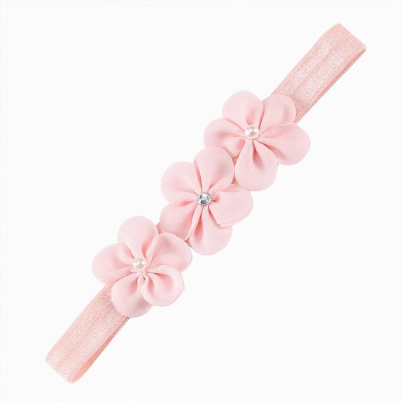 Splozh Hair Bows for Newborn Baby Girls Soft Cute Baby Girl Nylon Stretch Headband with Flowers Newborn Hair Accessory,Yellow,0-24 Months